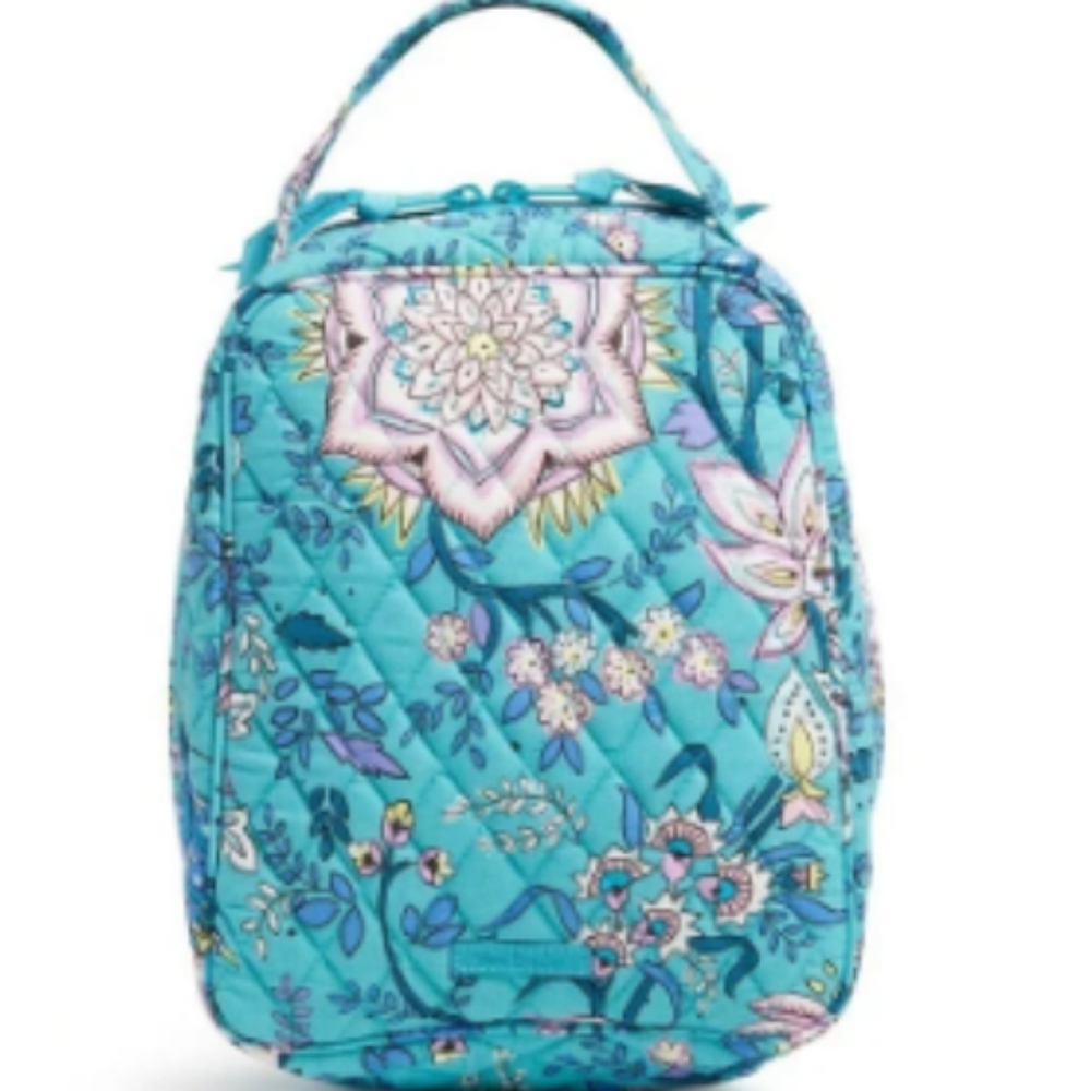 New Vera Bradley Peacock Garden Lunch Bunch Bag NWT
